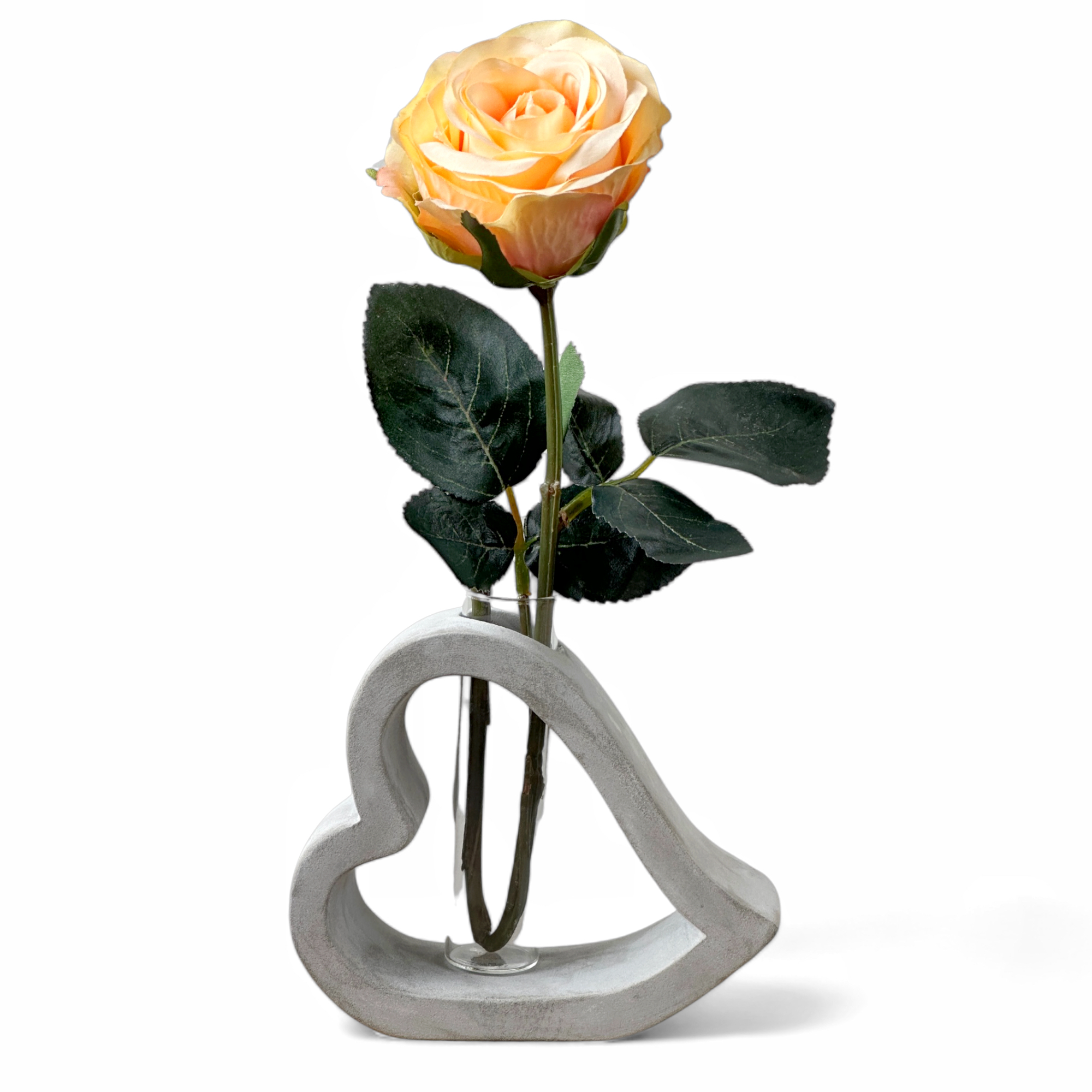 Herz mit Vase Blumenvase Liebe Hochzeit Tischvase 10,5cm Herz mit Vase Blumenvase Liebe Hochzeit Tischvase 10,5cm