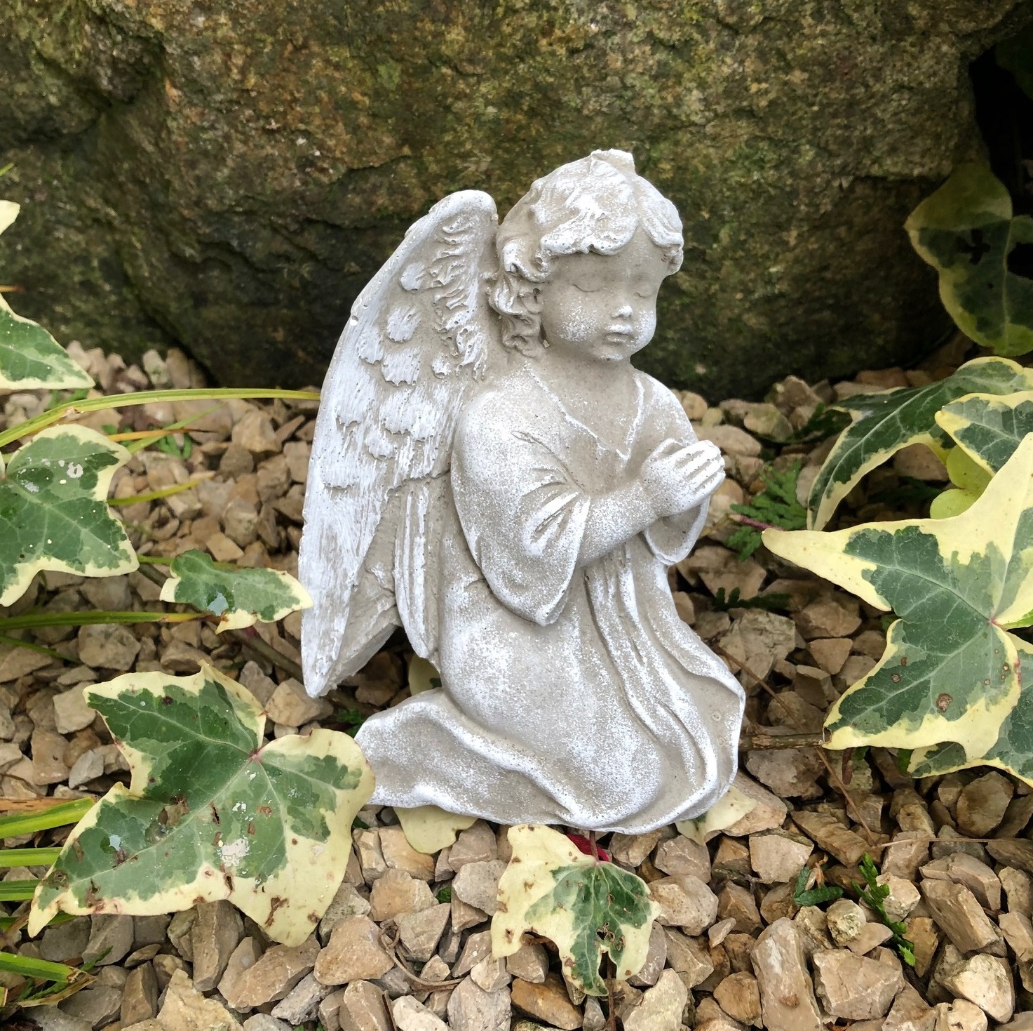 Engel Grabengel betend Gedenkstein Grabschmuck Grabdeko für Grabgesteck mit Draht Engel Grabengel betend Gedenkstein Grabschmuck Grabdeko für Grabgesteck mit Draht