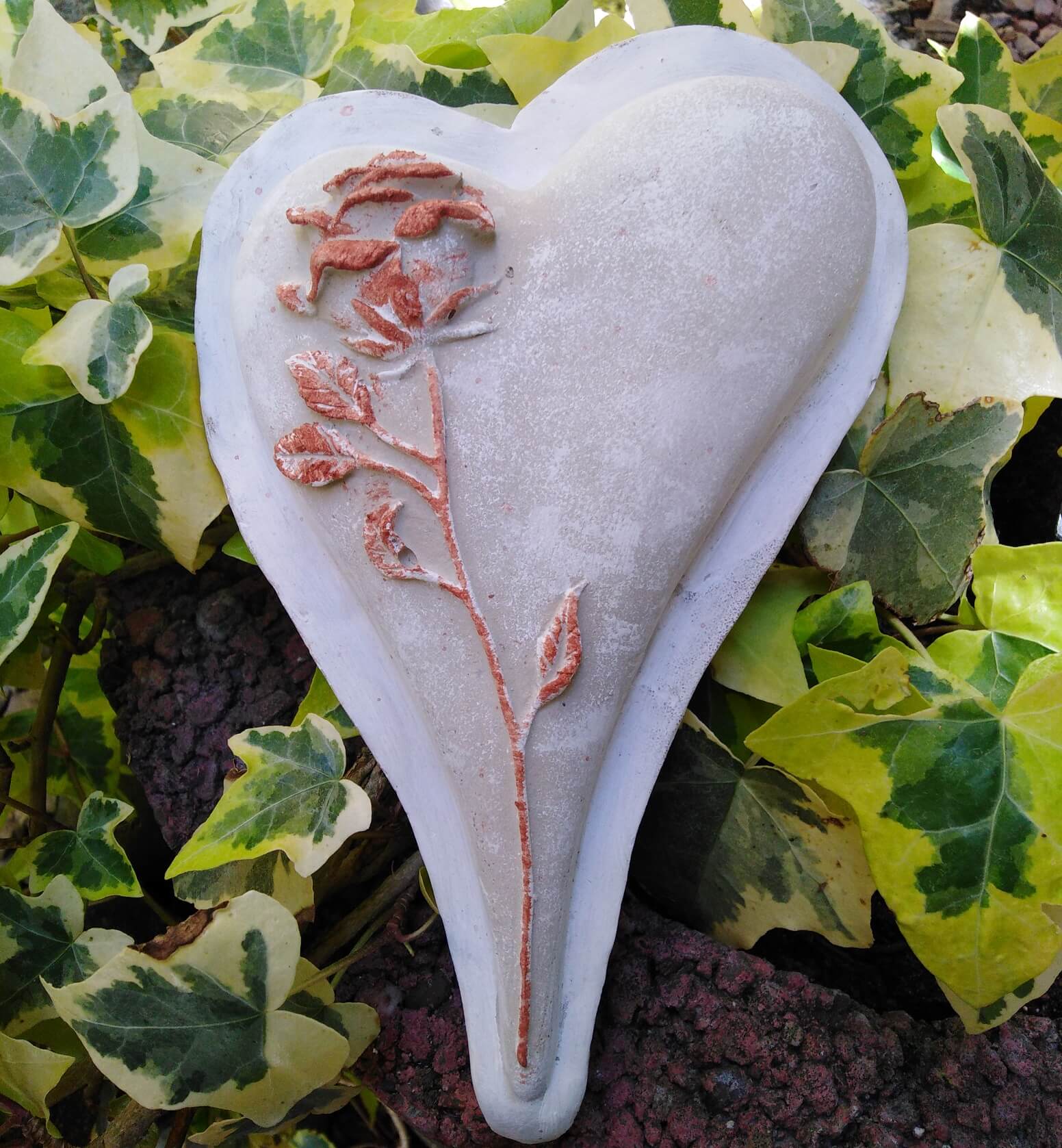 3D Grabherz Herz m. Rose Grabschmuck Dekoherz Dekoration Trauerherz Weiß asym. 3D Grabherz Herz m. Rose Grabschmuck Dekoherz Dekoration Trauerherz Weiß asym.