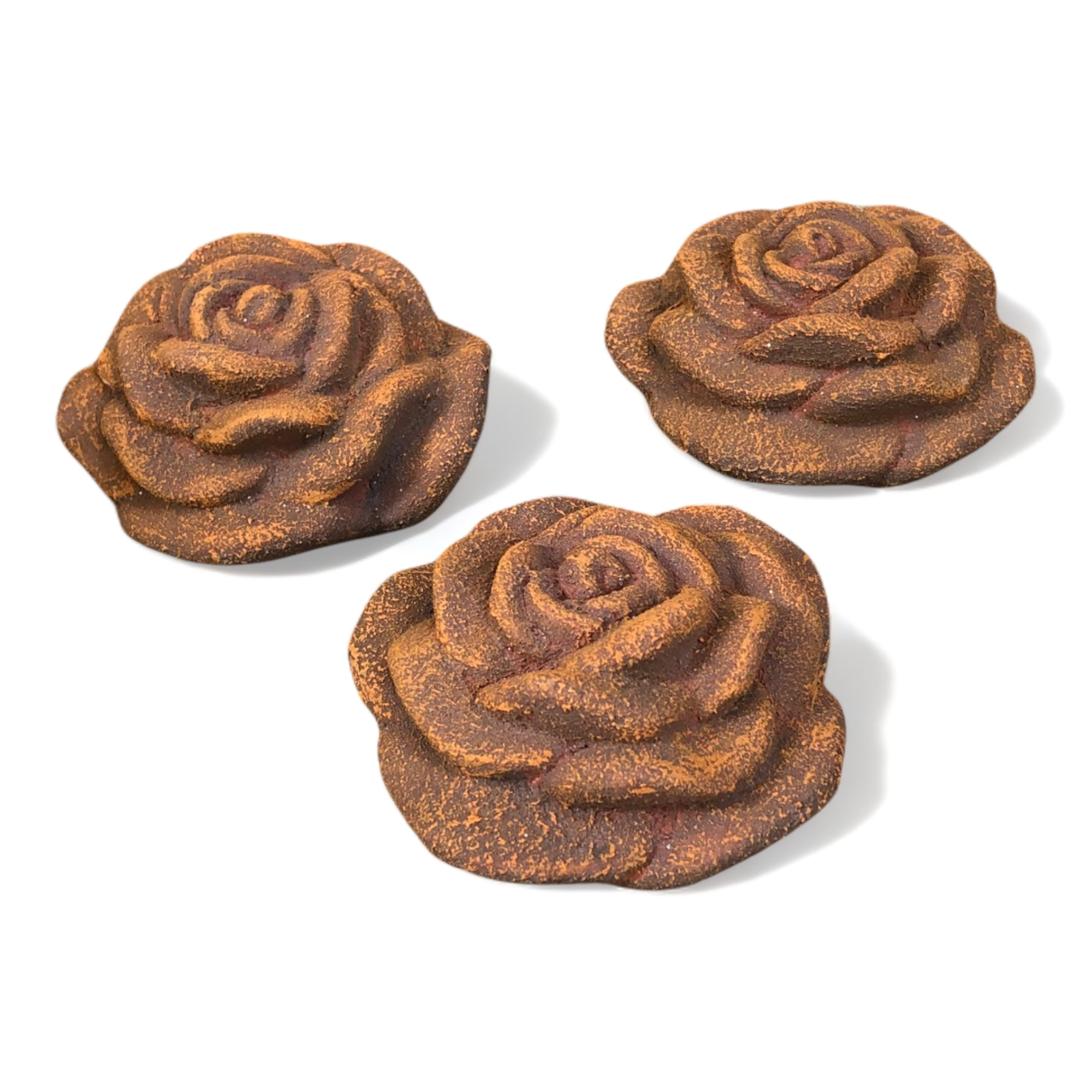 3x Rosenblüte Stein Rose Steinrose Rosen Blüte Blumen Steinguss frostfest Garten Rost Metall Optik 8cm 3x Rosenblüte Stein Rose Steinrose Rosen Blüte Blumen Steinguss frostfest Garten Rost Metall Optik 8cm