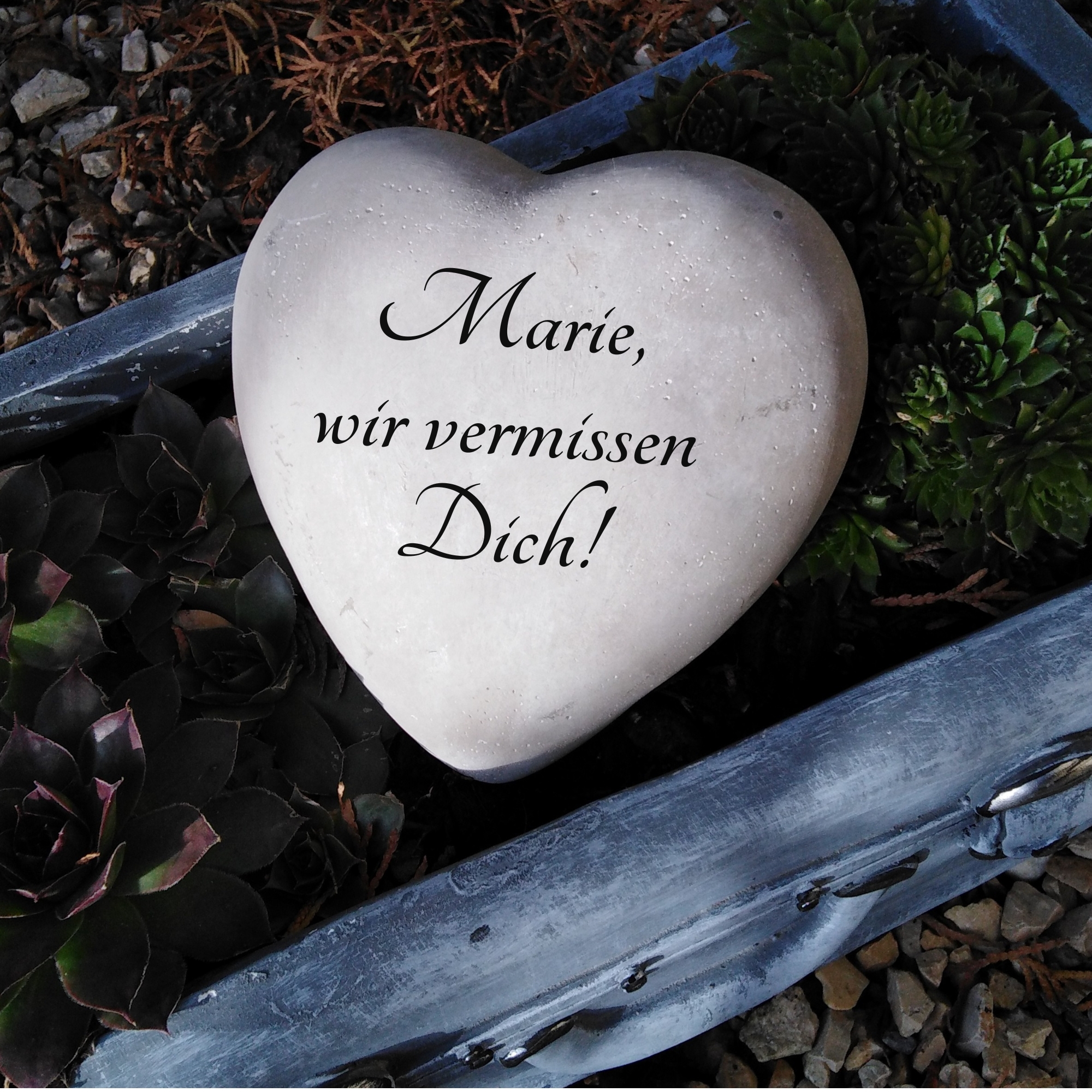 Herz Grabherz personalisiert Grabschmuck 13cm mit Gravur Andenken Grabstein Urnengrab , natur Herz Grabherz personalisiert Grabschmuck 13cm mit Gravur Andenken Grabstein Urnengrab , natur