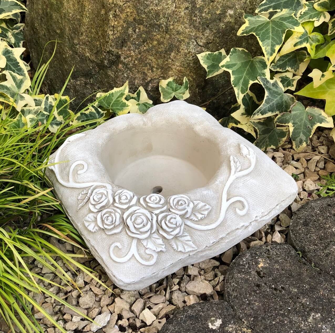 Grabschale Pflanzschale XL Pflanztopf Pflanzenschale Blumentopf Kissen Design ca.4300g Grabschale Pflanzschale XL Pflanztopf Pflanzenschale Blumentopf Kissen Design ca.4300g