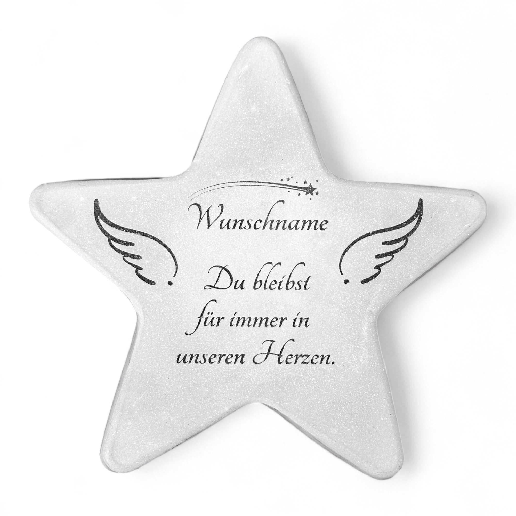 Gedenkstein Stern für Sternenkinder (19,5cm) | Individuelle Gravur Gedenkstein Stern für Sternenkinder (19,5cm) | Individuelle Gravur