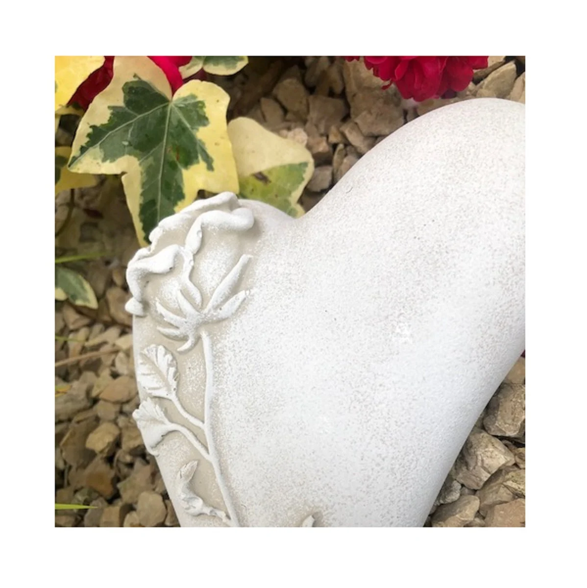 Grabherz Herz mit Rose Grabschmuck Dekoherz Dekoration Trauerherz asymetrisch 20cm 500g Grabherz Herz mit Rose Grabschmuck Dekoherz Dekoration Trauerherz asymetrisch 20cm 500g