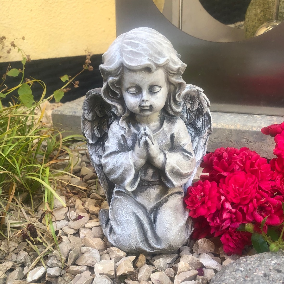 Grabengel Engel mit Flügel betend Grabschmuck Schutzengel Grabengel Engel mit Flügel betend Grabschmuck Schutzengel