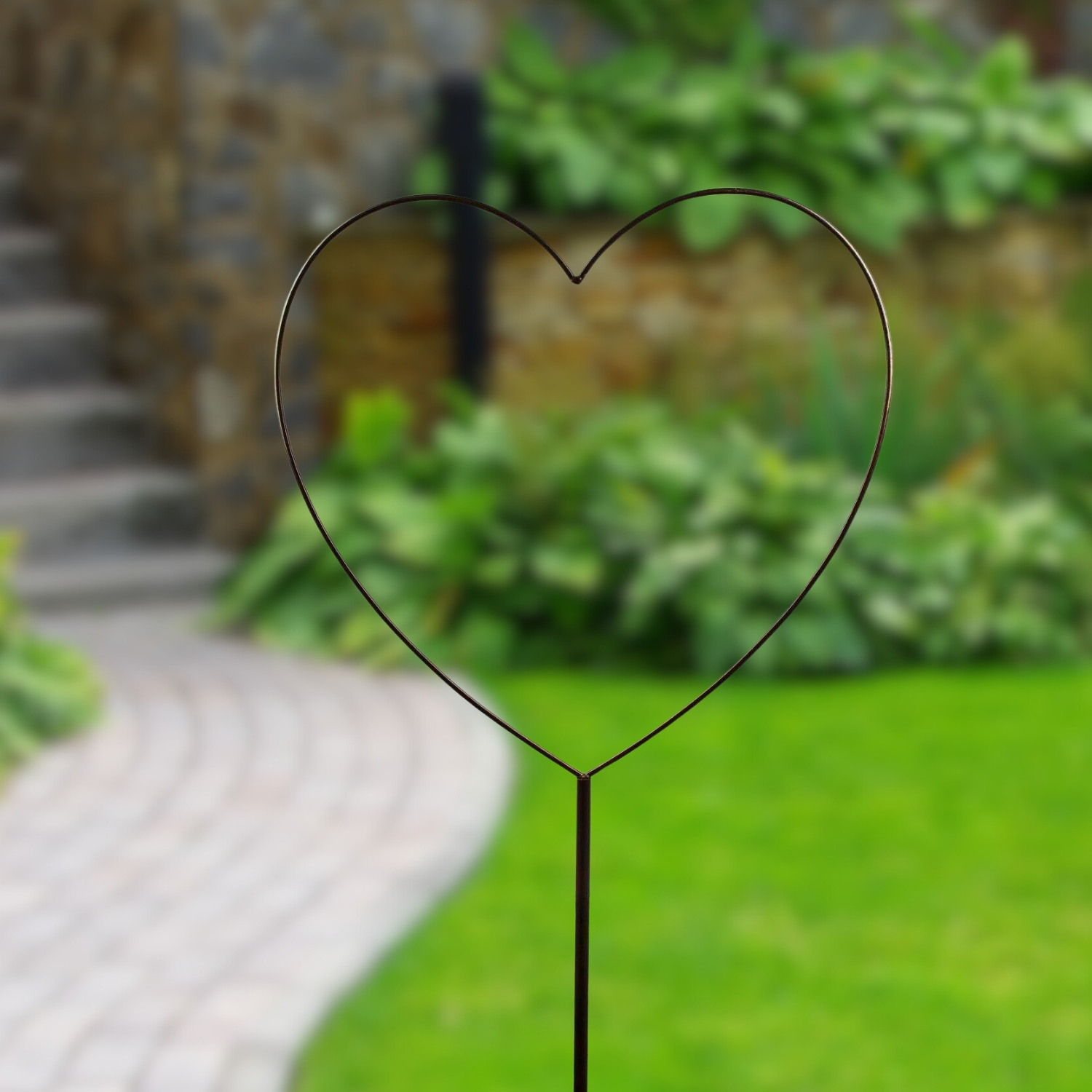 Rankgitter Herz auf Stab, Gartenstecker  Metall Hochzeit Gartendekoration Rankgitter Herz auf Stab, Gartenstecker  Metall Hochzeit Gartendekoration